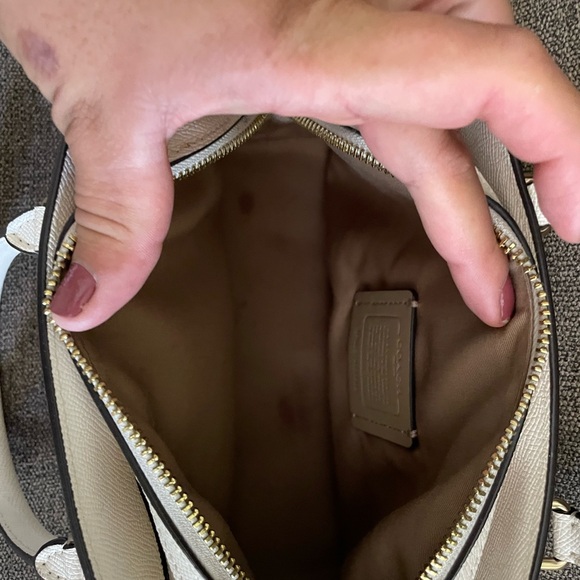 Coach Ivory Leather Satchel - Picture 5 of 9